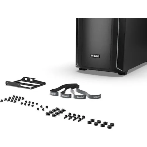 BEQUIET PC CHASSIS SHADOW BASE 800DX BLACK BGW61, MIDI TOWER ATX, ARGB LIGHTING, W/O PSU, Top: 1x Pure Wings 3 140mm PWM, Front: 1x Pure Wings 3 140mm PWM, Rear: 1x Pure Wings 3 140mm PWM, 3YW.