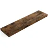 Vasagle Επιτοίχιο Ξύλινο Ράφι 80 x 20 x 3.8 cm Χρώματος Σκούρο Καφέ (LWS28BX) (VASLWS28BX)