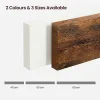 Vasagle Επιτοίχιο Ξύλινο Ράφι 80 x 20 x 3.8 cm Χρώματος Σκούρο Καφέ (LWS28BX) (VASLWS28BX)