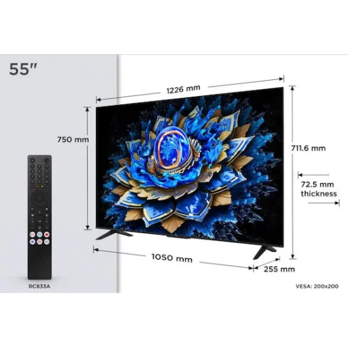 TCL 55T69C QLED TV (2025)