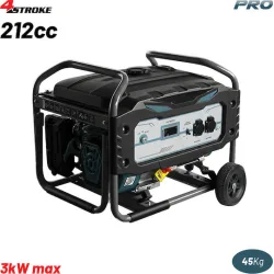 BORMANN Pro BGB6010 Γεννήτρια Βενζίνης Συνεχ. Απόδοση 5000W,420cc,Μίζα & Μπαταρία AVR, Τροχοί