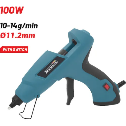 BORMANN BGG8020 Πιστόλι Θερμόκολλας 100W,Ράβδοι Φ11.2mm, Με Διακόπτη