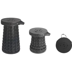 HOME USE πτυσσόμενο καρεκλάκι HUH-0269, αντοχή έως 200kg, 30x50cm, μαύρο