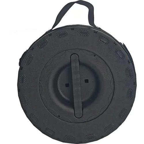 HOME USE πτυσσόμενο καρεκλάκι HUH-0269, αντοχή έως 200kg, 30x50cm, μαύρο
