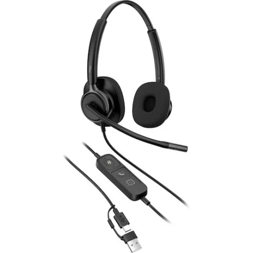 HP Poly Mission 425 Stereo USB Wired Headset Classic (C01B3AA)