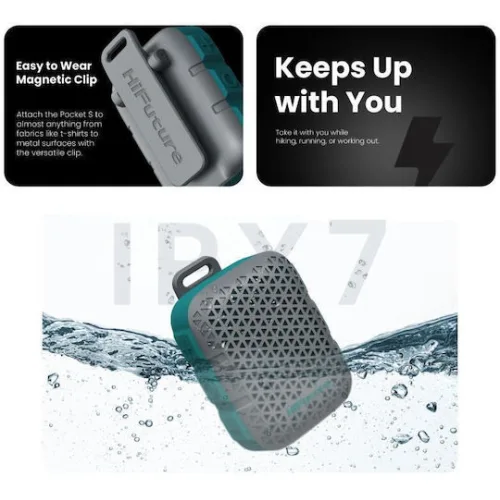 HiFuture Pocket S Black Portable Bluetooth Speaker