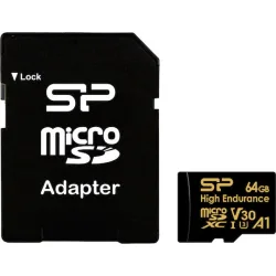 SILICON POWER κάρτα μνήμης microSDHC High Endurance, 64GB, Class 10 UHS-I U3 A1 V30