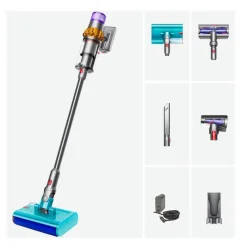 Dyson Vacuum Cleaner V15s Detect Submarine - Nickel/Satin Yellow