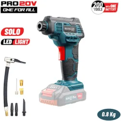 BORMANN Pro BBP3640 Τρόμπα Αυτοκινήτου Μπαταρίας 20V, Li-lon,130psi,30lt/min, SOLO