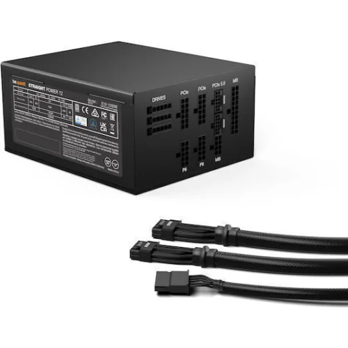 BEQUIET PSU POWER ZONE 2 1200W BP030EU, PLATINUM CERTIFIED, MODULAR CABLES, PURE WINGS 3 14CM SILENT FAN, 10YW.
