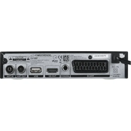 Esperanza Dvb-t2 H.265/hevc  Digital Terrestrial Tv (EV106P) (ESPEV106P)