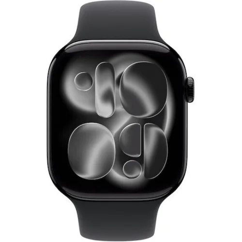 Watch Apple Watch Series 11 (2025) LTE 42mm Jet Black Aluminium Case with Sport Band S/M - Black
