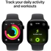 Watch Apple Watch Series 11 (2025) LTE 42mm Jet Black Aluminium Case with Sport Band S/M - Black