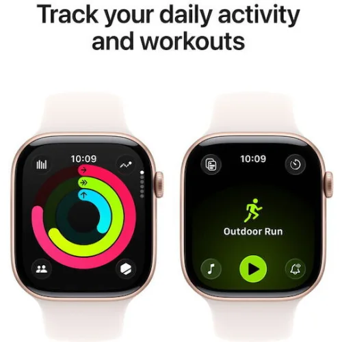 Watch Apple Watch Series 11 (2025) LTE 42mm Rose Gold Case with Light Blush Sport Band S/M - Rose Gold