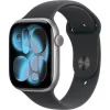 Watch Apple Watch Series 11 (2025) LTE 46mm Space Grey Aluminium Case with Black Sport Band M/L - Black