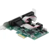 DELOCK κάρτα επέκτασης PCIe σε 4x RS-232 90410, 115.2Kbps