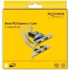 DELOCK κάρτα επέκτασης PCIe σε 4x RS-232 90410, 115.2Kbps