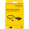 DELOCK card reader 91724 για smart card, USB σύνδεση, 480Mbps, μαύρο