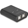 DELOCK USB Type B switch 11503, 2 σε 1, μαύρο