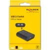 DELOCK USB Type B switch 11503, 2 σε 1, μαύρο