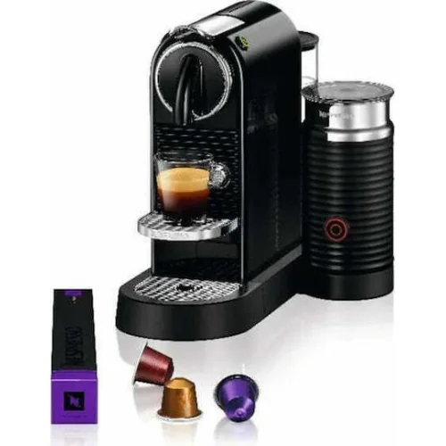 De'Longhi Citiz & Milk Καφετιέρα για Κάψουλες Nespresso Πίεσης 19bar με Αφρογαλιέρα BlackΚωδικός: 0132191324