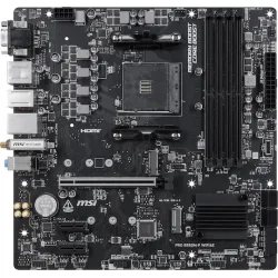 MSI MB PRO B550M-P WIFI6E, SOCKET AMD AM4, CS AMD B550, 4 DIMM SOCKETS DDR4, HDMI/ DP/ VGA, PCI-E GEN 4.0, GIGABIT LAN, MICRO-ATX, 3YW.