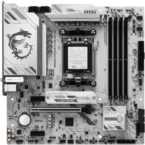 MSI MB B850 GAMING PLUS WIFI6E, SOCKET AMD AM5, CS AMD B850, 4 DIMM SOCKETS DDR5, DP/ HDMI, PCI-E GEN 5.0, 2.5G LAN, WIFI6E, ATX, 3YW.