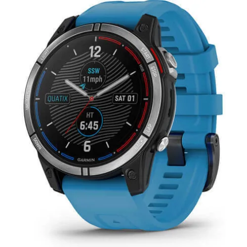 Watch Garmin Quatix 7 Standard Edition GPS 47mm Blue Band - Blue
