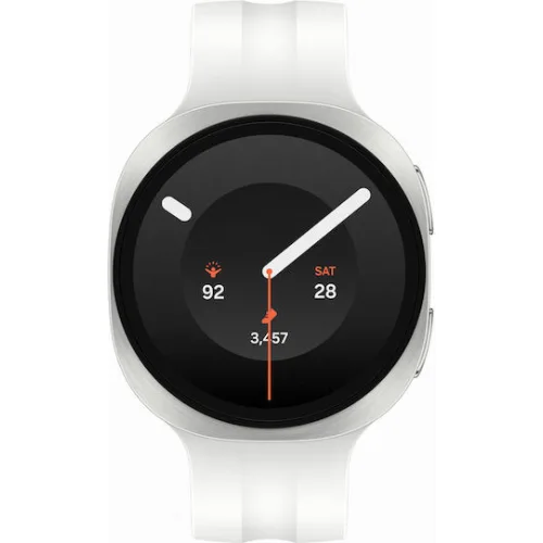 Samsung Galaxy Watch 9 Aluminium 40mm Αδιάβροχο με Παλμογράφο (Cream)