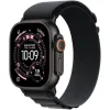 Apple Watch Ultra 3 Titanium 49mm Αδιάβροχο με eSIM και Παλμογράφο (Black Titanium Case with Black Alpine Loop - Medium)