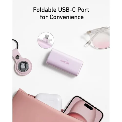 Anker Nano Power Bank 5000mAh 22.5W με Θύρα USB-C Power Delivery Μαύρο