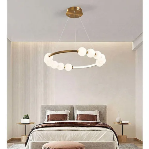 Alista Home Κρεμαστό Φωτιστικό Χρυσό LED με Ρυθμιζόμενο Λευκό Φως