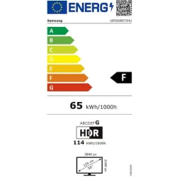 Samsung Smart Τηλεόραση 50" 4K UHD LED Crystal UHD U8000H HDR (2026) UE50U8072HUXXH