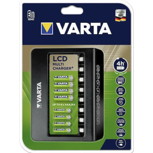LCD Multi Charger+ 8 Μπαταριών Ni-MH Μεγέθους AA/AAA (Δεν περιλαμβάνονται μπαταρίες)