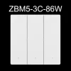 Sonoff Zbm53c86w Διακόπτης Τοίχου Αφής Wi-Fi Τριπλός με Πλαίσιο Λευκός