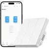 Sonoff Zbm53c86w Διακόπτης Τοίχου Αφής Wi-Fi Τριπλός με Πλαίσιο Λευκός