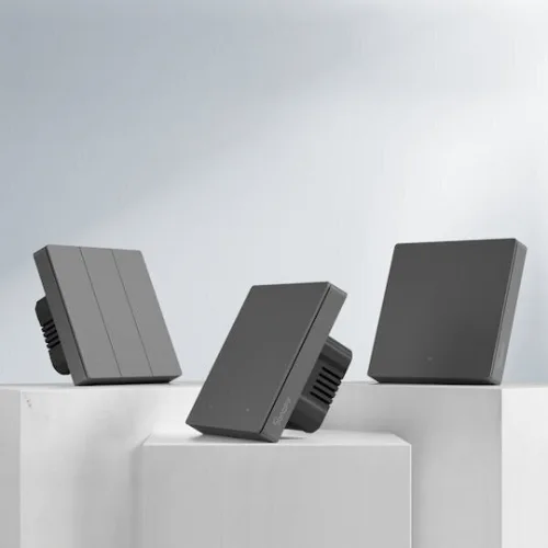 Sonoff M52c80 Χωνευτός Διακόπτης Τοίχου Wi-Fi Διπλός με Πλαίσιο ΜαύροςΚωδικός: M5-2C-80