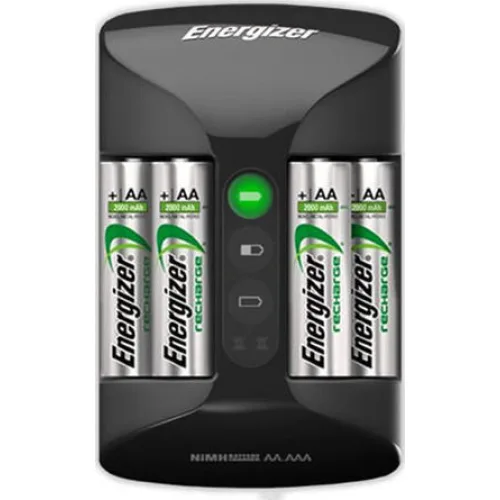 Energizer ACCU Recharge Pro Φορτιστής 4 Μπαταριών Ni-MH Μεγέθους AA/AAA Σετ με 4x AA 2000mAh