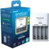 Panasonic Eneloop Basic BQ-CC51 Φορτιστής 4 Μπαταριών Ni-MH Μεγέθους AA/AAA σε Λευκό χρώμα