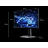 TCL 25G64 QD-Mini LED HDR Gaming Monitor 24.5" FHD 1920x1080 300Hz Ασημί