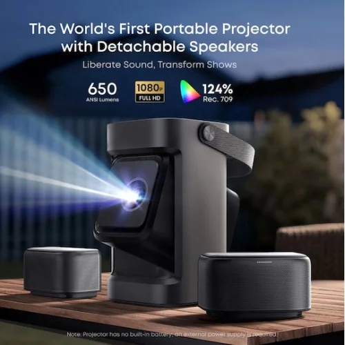 Komet Nebula P1 Mini Projector DLP Full HD Λάμπας LED με Wi-Fi και Ενσωματωμένα Ηχεία