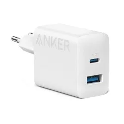 Anker Φορτιστής Χωρίς Καλώδιο με Θύρα USB-A και Θύρα USB-C 20W Power Delivery Λευκός (312)