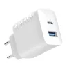 Anker Φορτιστής Χωρίς Καλώδιο με Θύρα USB-A και Θύρα USB-C 20W Power Delivery Λευκός (312)