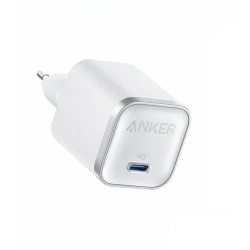 Anker Φορτιστής Χωρίς Καλώδιο GaN με Θύρα USB-C 45W Power Delivery Λευκός (Nano)