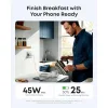 Anker Φορτιστής Χωρίς Καλώδιο GaN με Θύρα USB-C 45W Power Delivery Λευκός (Nano)