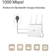 TP-LINK TL-PA7017P KIT v1 Powerline Διπλό για Ενσύρματη Σύνδεση με Passthrough Πρίζα και Θύρα Gigabit Ethernet