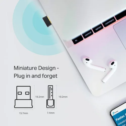 TP-LINK Archer T2UB Nano AC600 Αντάπτορας Δικτύου USB με Ασύρματη Σύνδεση Wi-Fi 600Mbps (v1)
