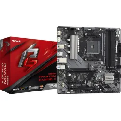 ASROCK MB B550M PHANTOM GAMING 4, SOCKET AMD AM4, CS AMD B550, 4 DIMM SOCKETS DDR4, HDMI/DP, PCI-E GEN 4.0, GIGABIT LAN, MICRO-ATX, 2YW.