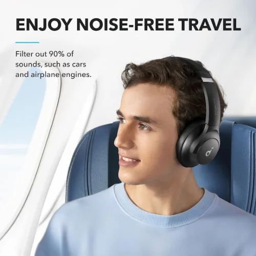 Anker Soundcore Wireless Headphones Q21i  Hybrid Active Noise Cancellation, Black