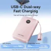 Vention Power Bank 10000mAh 22.5W με Θύρα USB-A και Θύρα USB-C Power Delivery Μπεζ